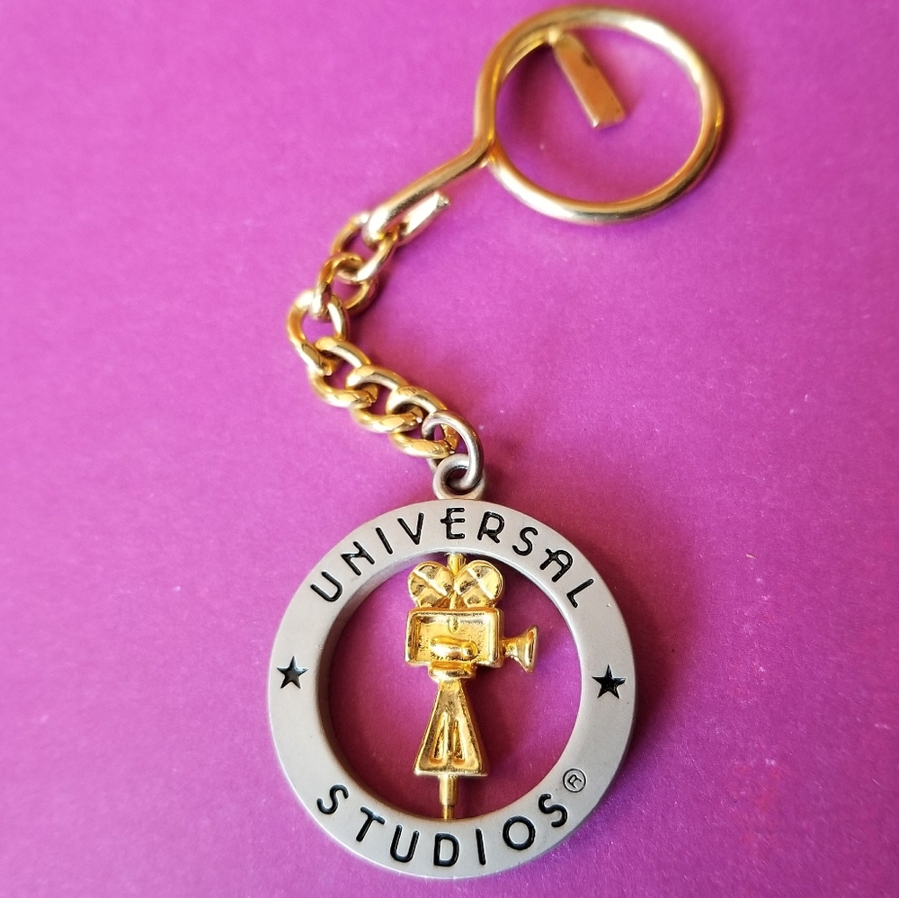 Universal Studios keychain key chain movie camera key ring keyring